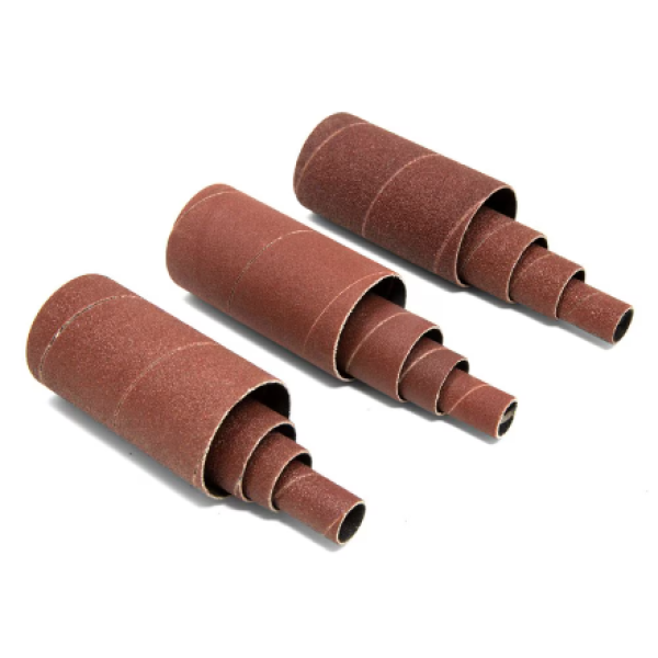 Replacement Spindle Sanding Sleeves, Assorted Sandpaper Grits (12-Pack)