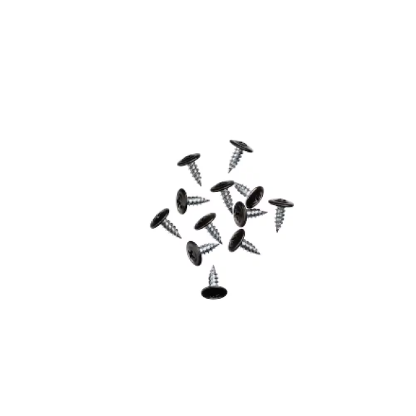 Metal Self-Piercing Screws in Black for Aluminum Gutter (Eavestrough) Components (12-Pack)